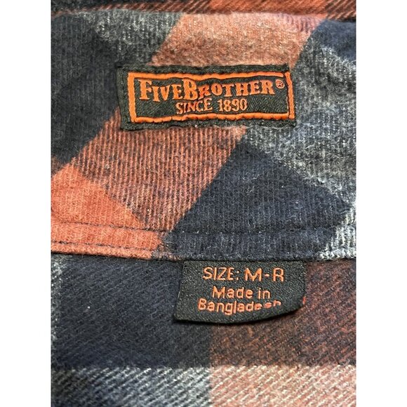 Vintage Five Brother Woven Shirt Shacket Mens Size Medium R Heavyweight Hiking - Picture 3 of 15
